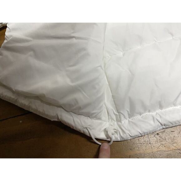 Adidas Puffer Jacket Coat Insulated Women's Medium White Trefoil Logo - Picture 14 of 16